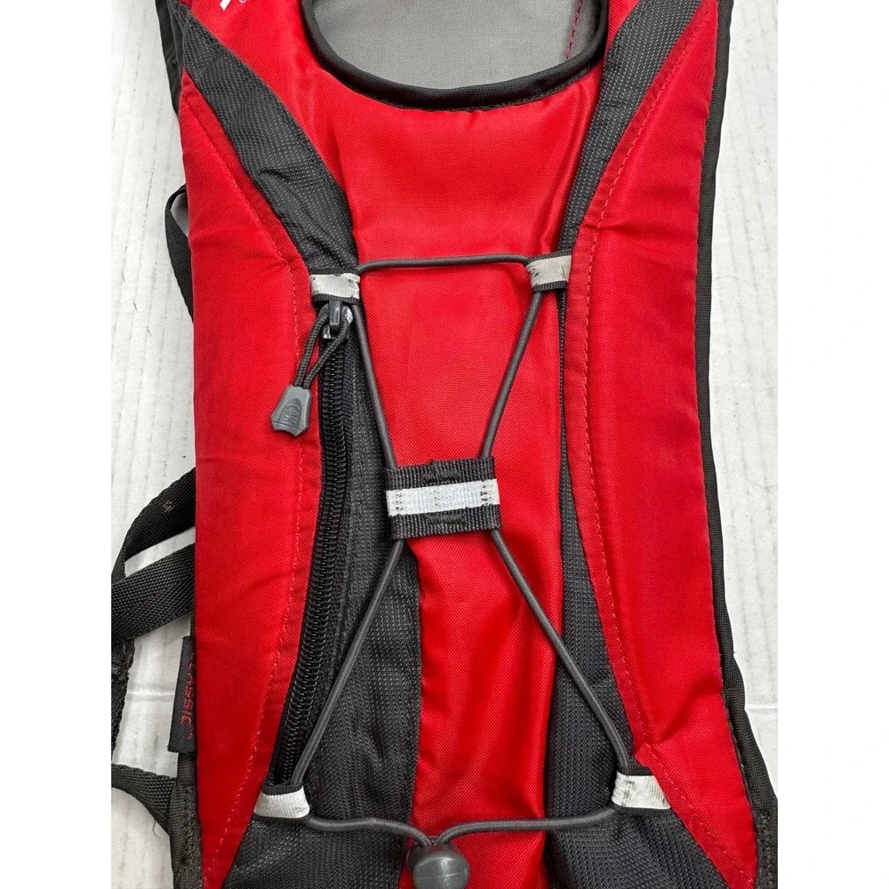 CamelBak Classic Hydration Pack Red Black Hiking Biking Backpack Reflective
